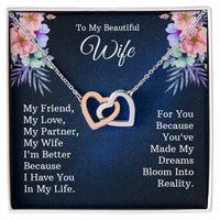 Load image into Gallery viewer, To My Wife - Interlocking Hearts Necklace
