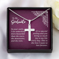 Load image into Gallery viewer, To My Soulmate - Artisan Cross Necklace

