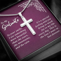Load image into Gallery viewer, To My Soulmate - Artisan Cross Necklace

